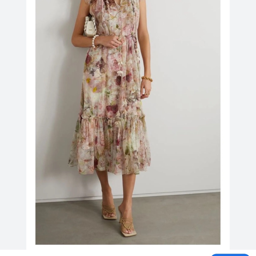 zimmermann dancer flutter dress - alabaster garden floral - Picture 3 of 12